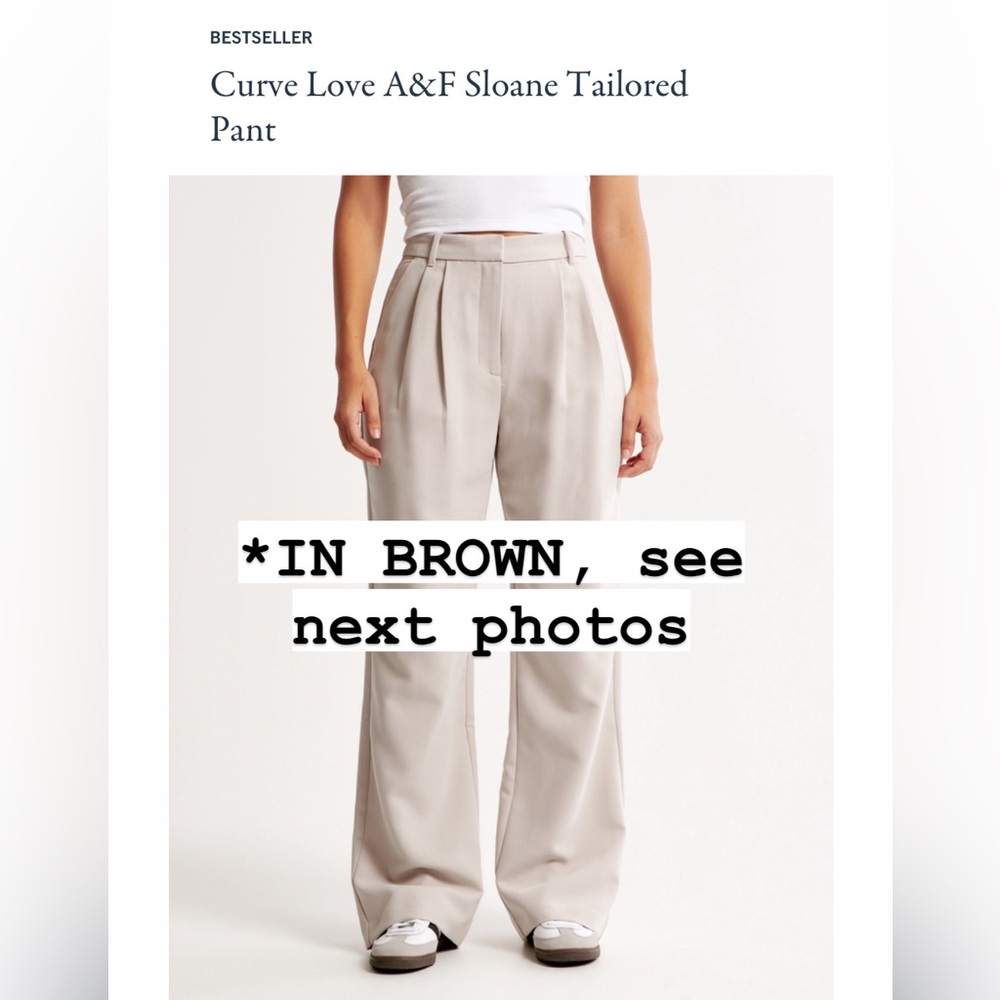 Abercrombie Curve Love Sloane Tailored Trousers, size 14